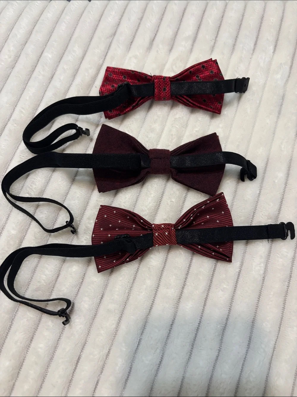 Kids Red Bow Tie Set